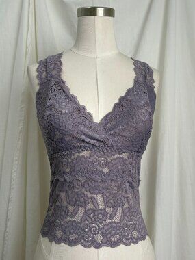 NWT Purple Lace Bralette L/XL